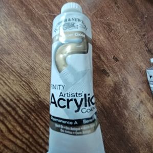 Windsor & Newton gold acrylic paint